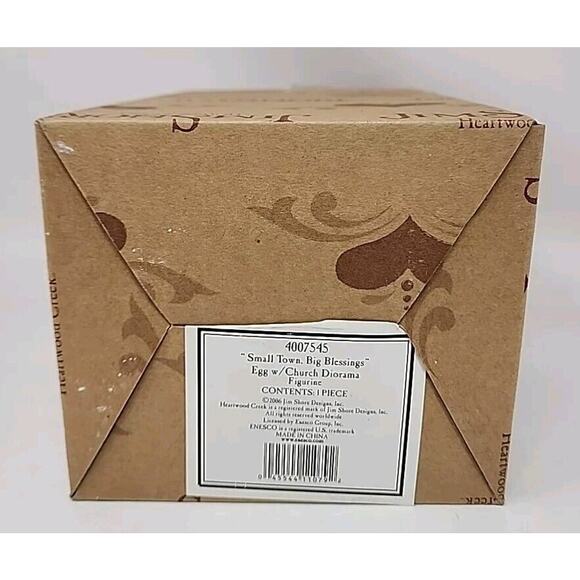 Jim Shore Heartwood Creek Egg Figurine Small Town Big Blessings 4007545 Box JS2 - Picture 12 of 12